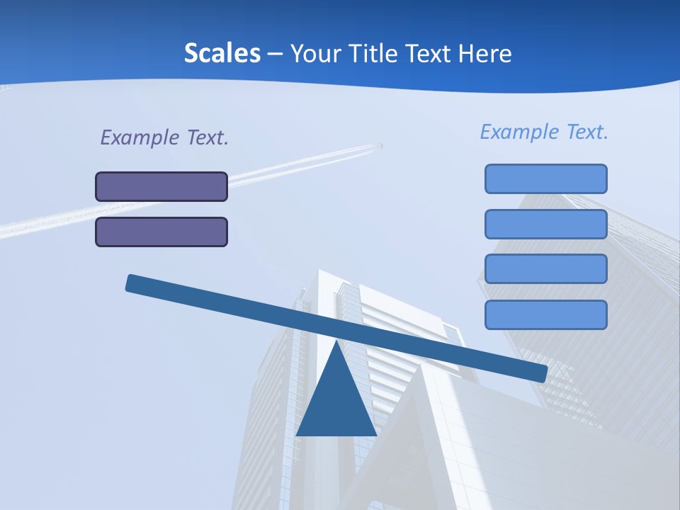 Blue Aeroplane Modern PowerPoint Template
