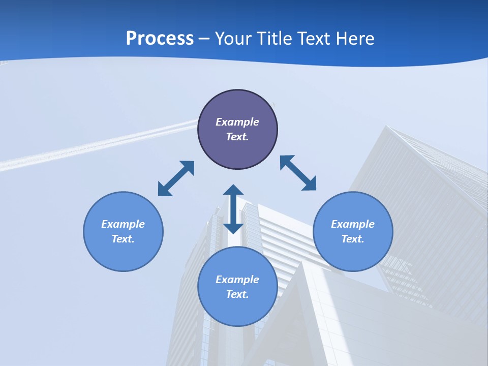 Blue Aeroplane Modern PowerPoint Template