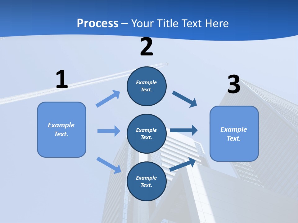 Blue Aeroplane Modern PowerPoint Template