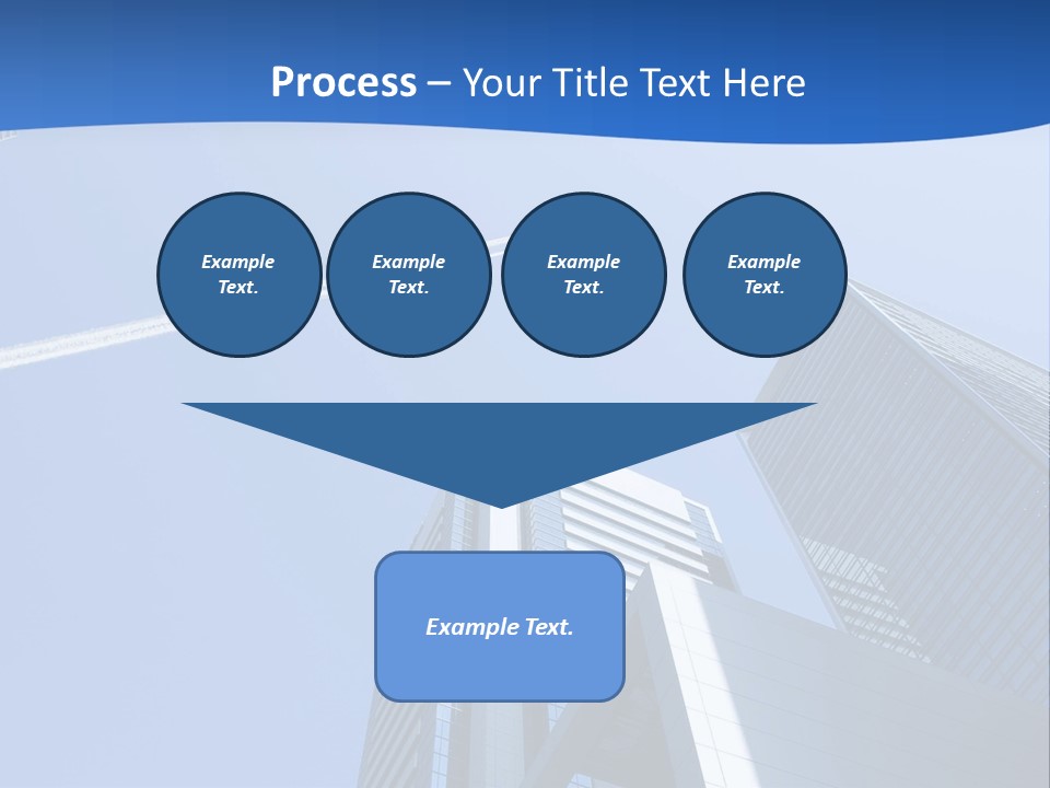 Blue Aeroplane Modern PowerPoint Template