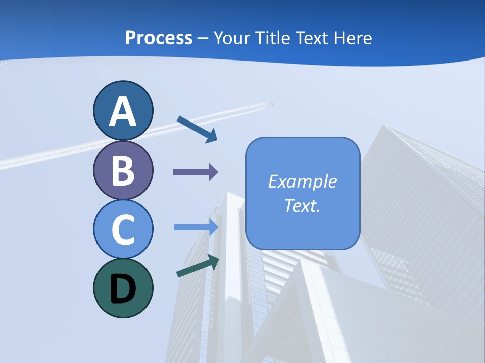 Blue Aeroplane Modern PowerPoint Template