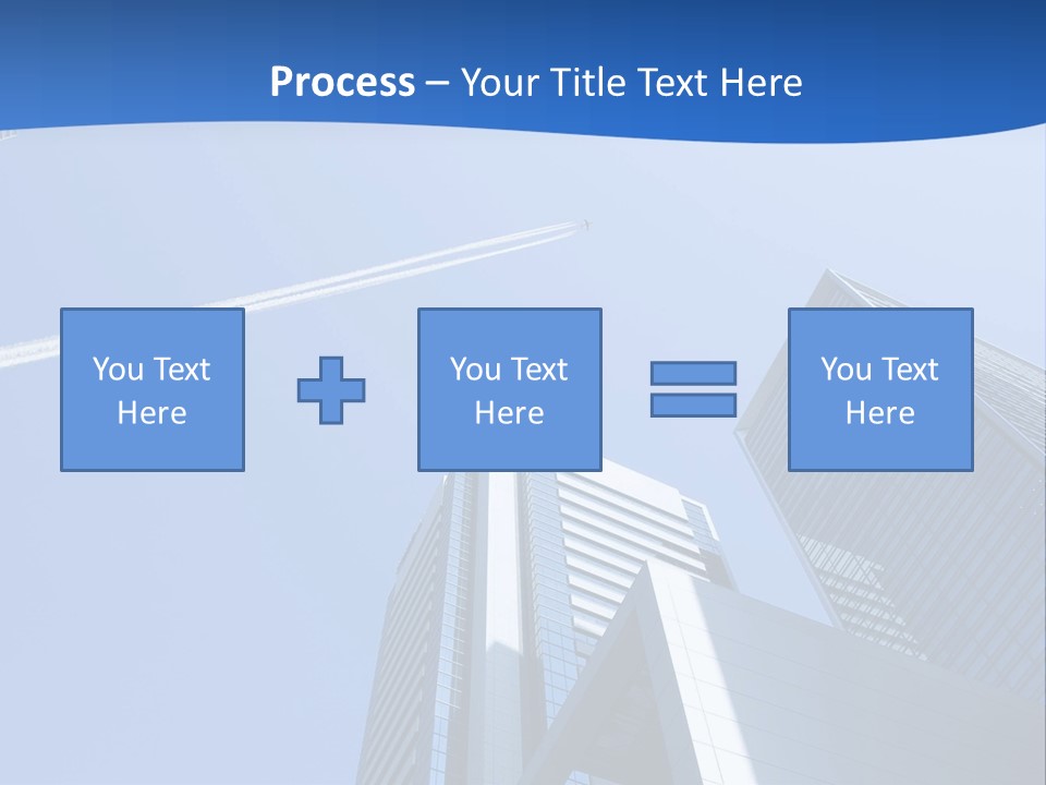 Blue Aeroplane Modern PowerPoint Template
