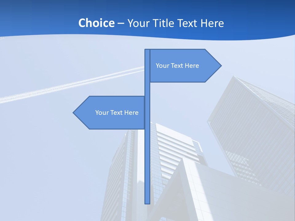 Blue Aeroplane Modern PowerPoint Template