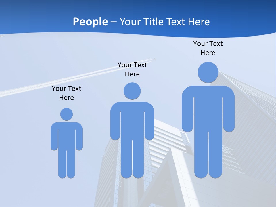 Blue Aeroplane Modern PowerPoint Template