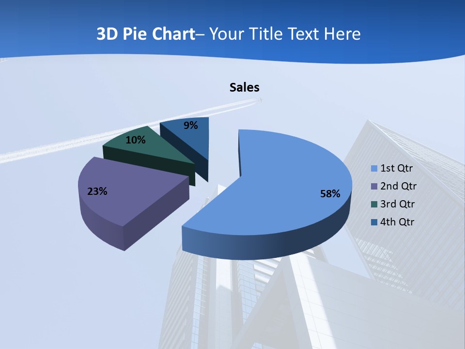 Blue Aeroplane Modern PowerPoint Template