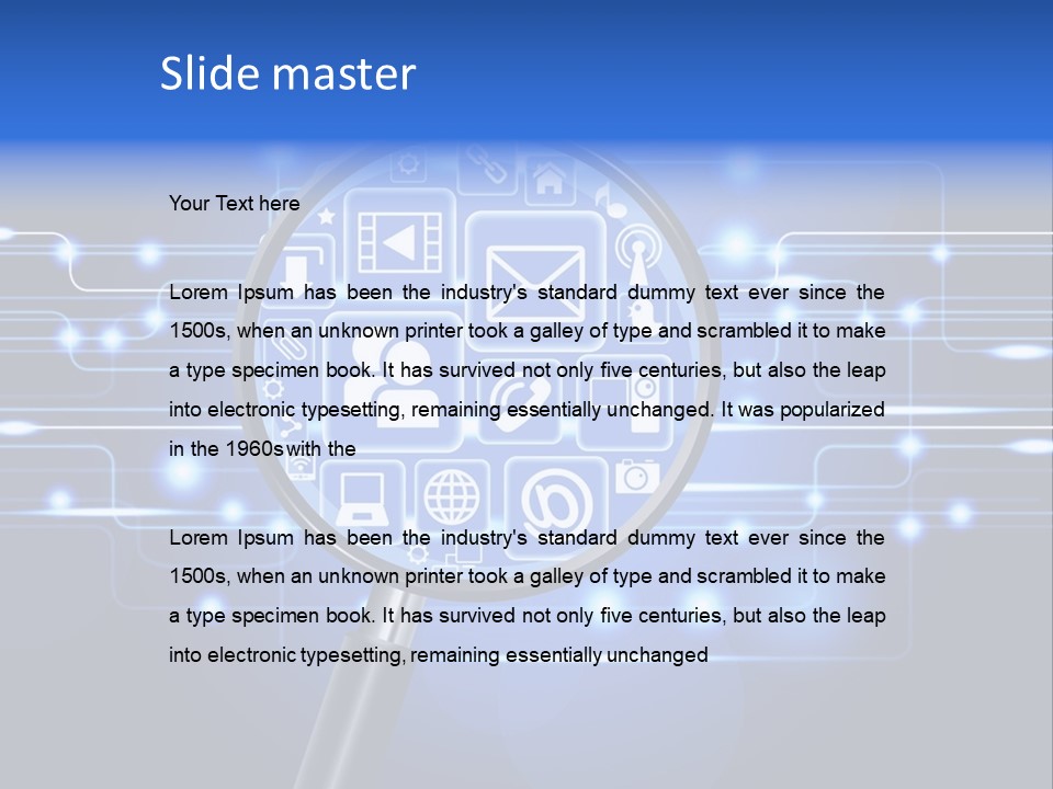 Connectivity Web People PowerPoint Template