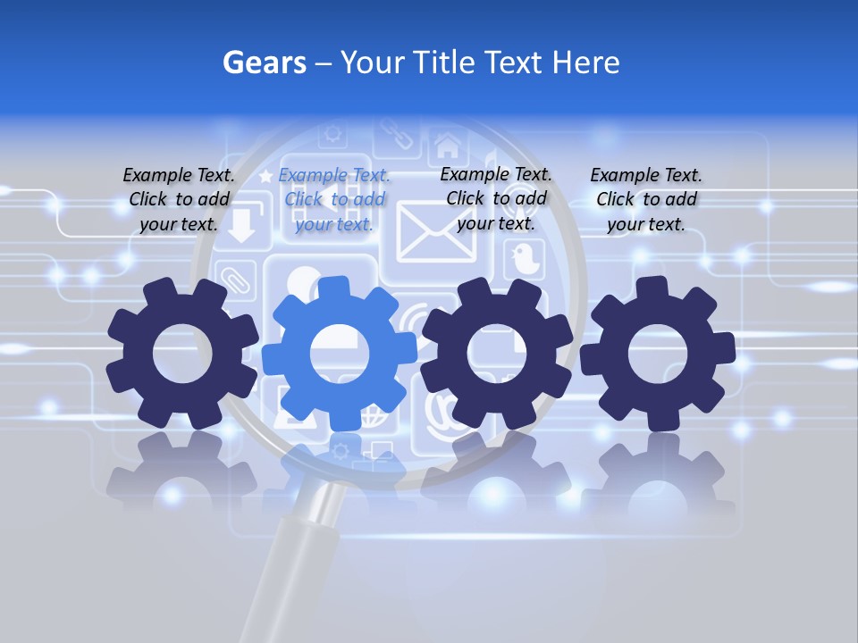 Connectivity Web People PowerPoint Template