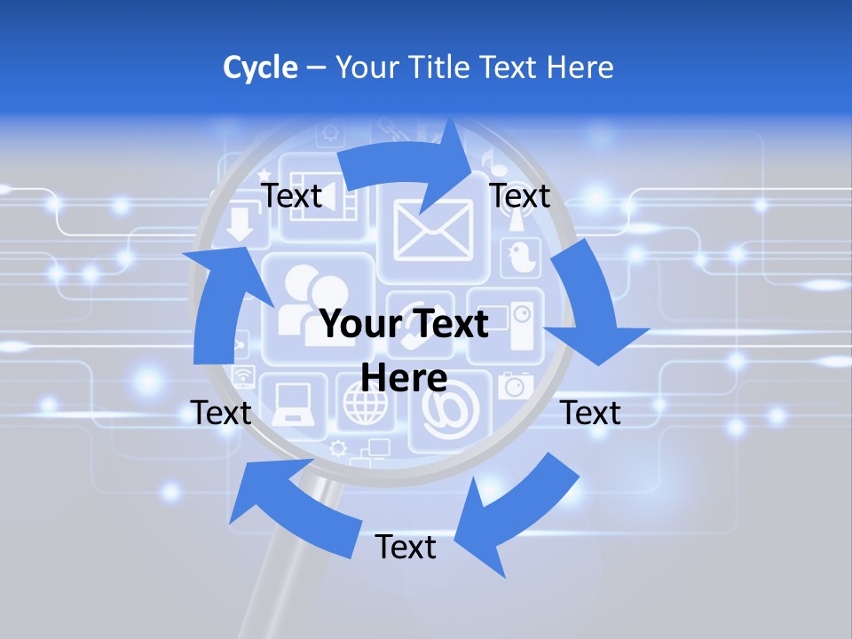 Connectivity Web People PowerPoint Template