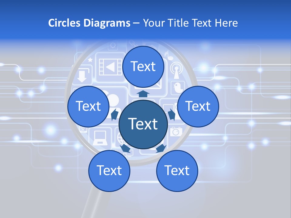 Connectivity Web People PowerPoint Template