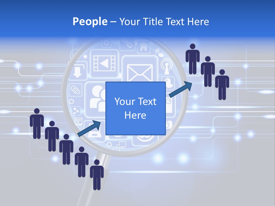 Connectivity Web People PowerPoint Template