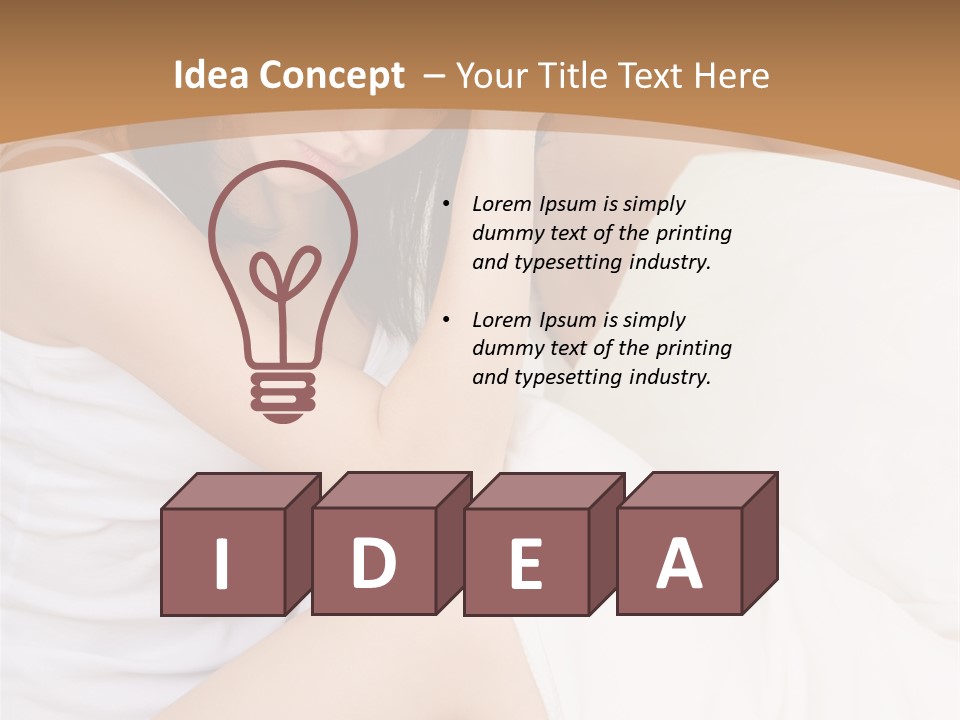 Bed Negative Cheating PowerPoint Template