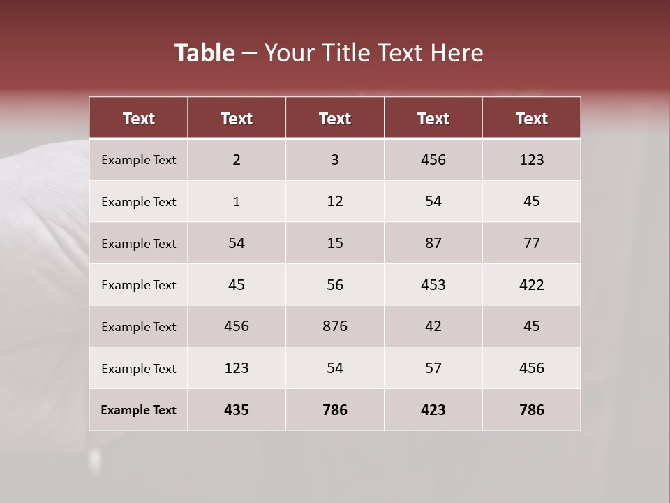 Floor Powder Healthy PowerPoint Template