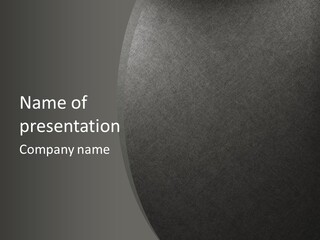 Monochrome Copyspace Poster PowerPoint Template