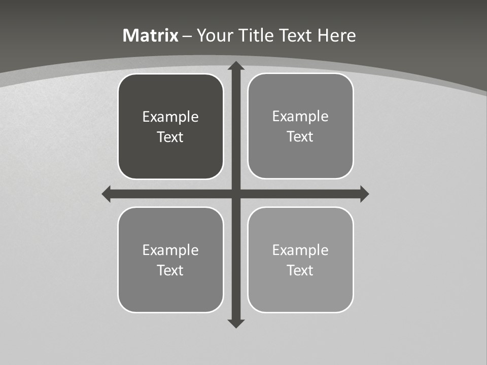 Monochrome Copyspace Poster PowerPoint Template