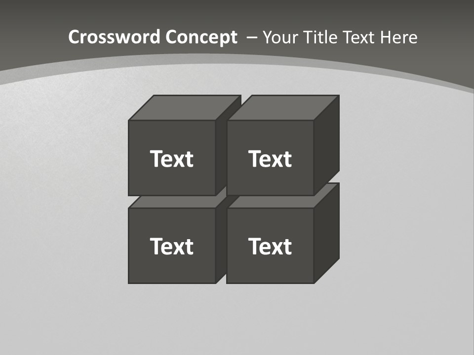Monochrome Copyspace Poster PowerPoint Template
