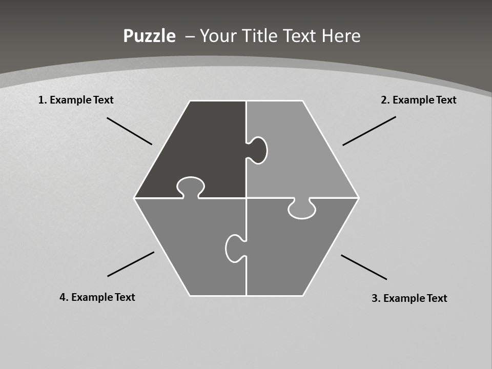 Monochrome Copyspace Poster PowerPoint Template