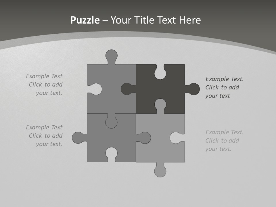Monochrome Copyspace Poster PowerPoint Template