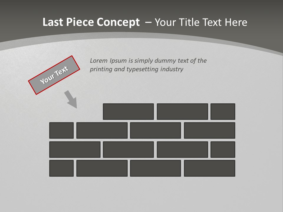 Monochrome Copyspace Poster PowerPoint Template