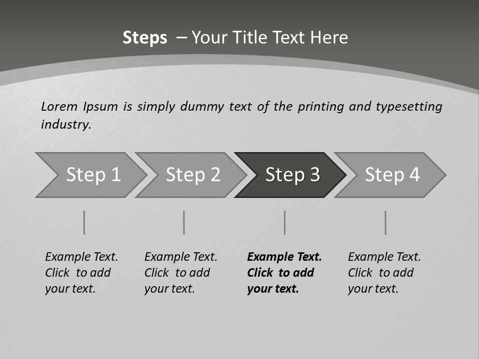 Monochrome Copyspace Poster PowerPoint Template