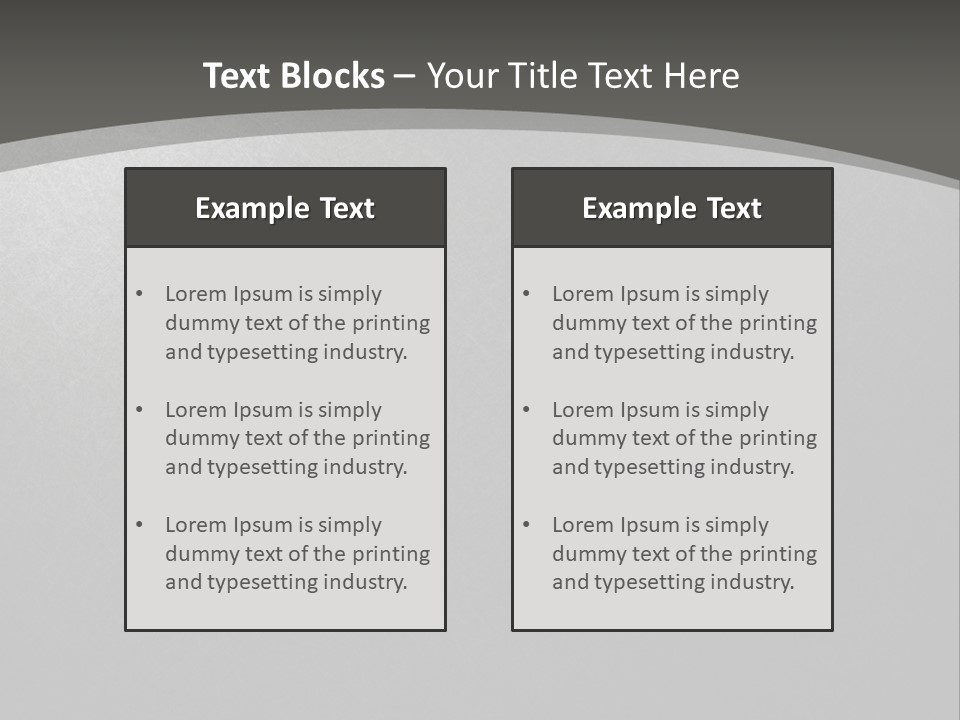 Monochrome Copyspace Poster PowerPoint Template