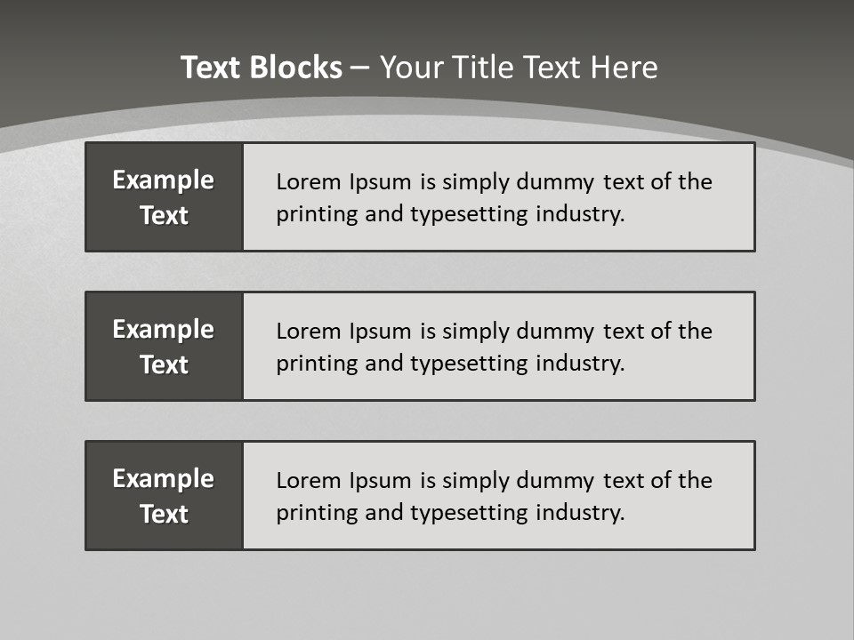 Monochrome Copyspace Poster PowerPoint Template
