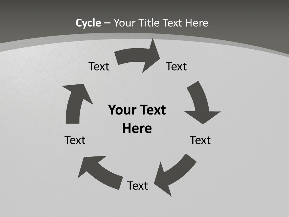 Monochrome Copyspace Poster PowerPoint Template