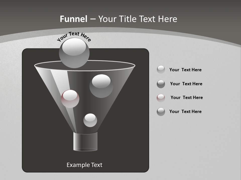 Monochrome Copyspace Poster PowerPoint Template