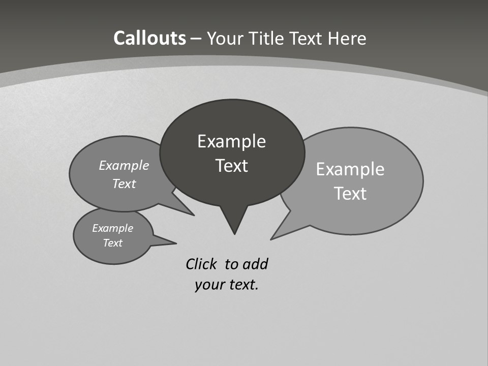 Monochrome Copyspace Poster PowerPoint Template