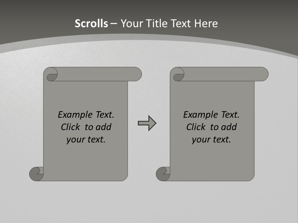 Monochrome Copyspace Poster PowerPoint Template