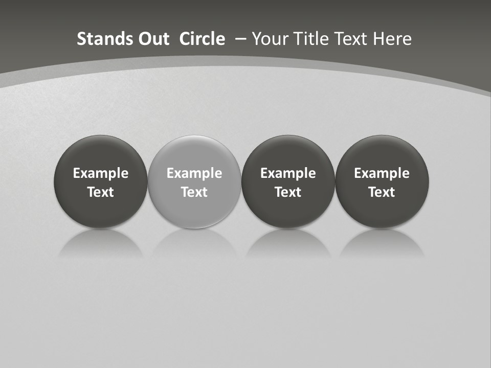 Monochrome Copyspace Poster PowerPoint Template