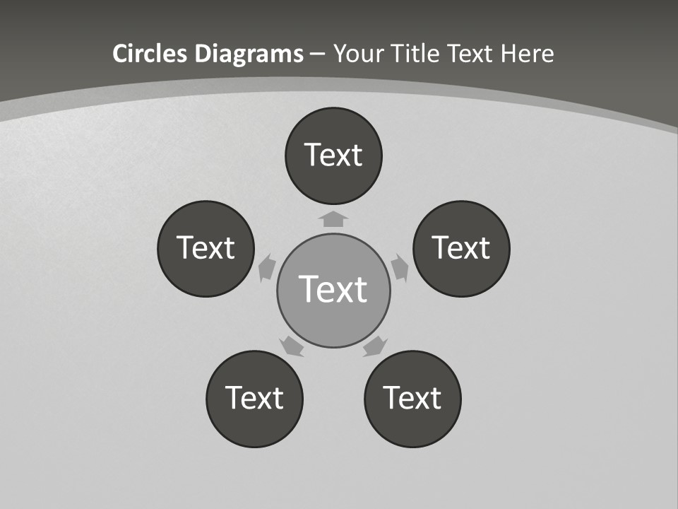 Monochrome Copyspace Poster PowerPoint Template