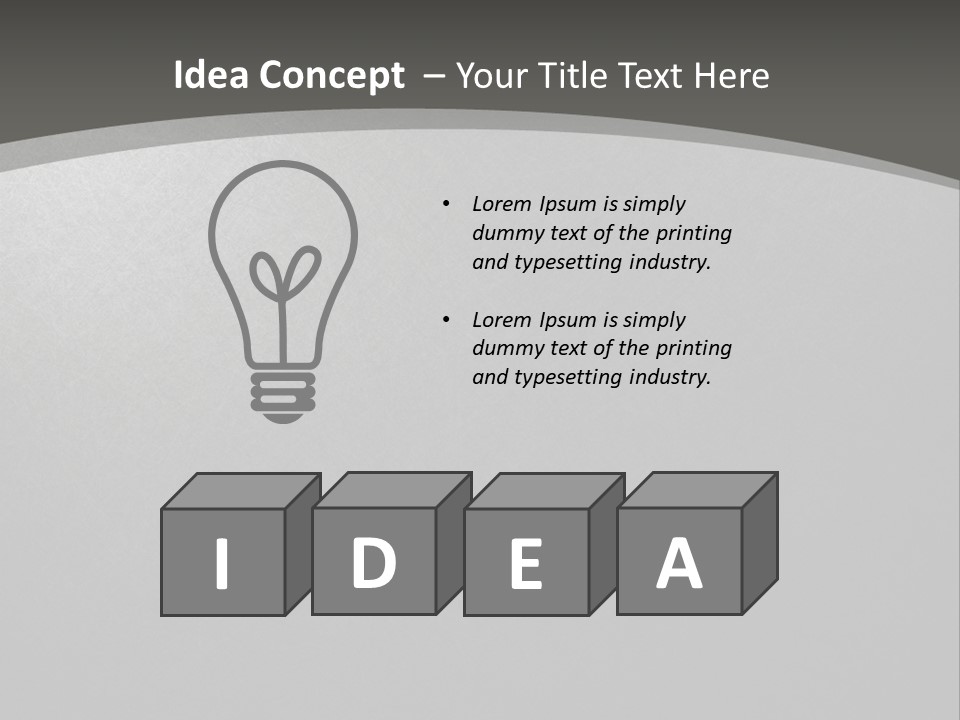 Monochrome Copyspace Poster PowerPoint Template
