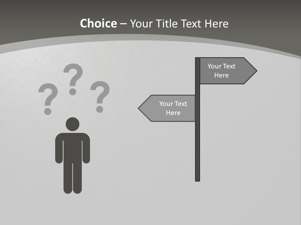 Monochrome Copyspace Poster PowerPoint Template