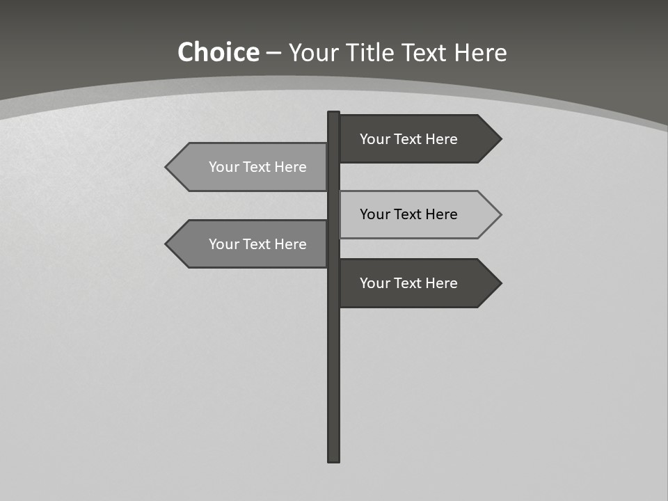Monochrome Copyspace Poster PowerPoint Template