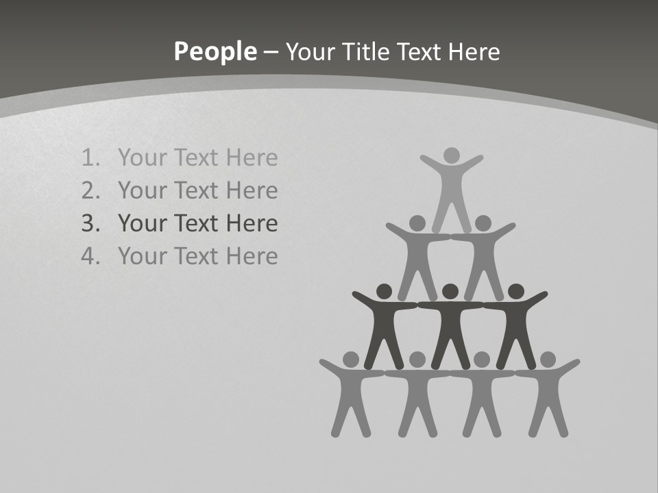 Monochrome Copyspace Poster PowerPoint Template