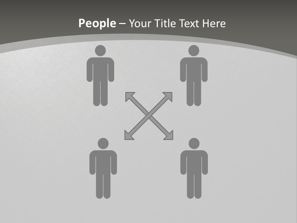 Monochrome Copyspace Poster PowerPoint Template