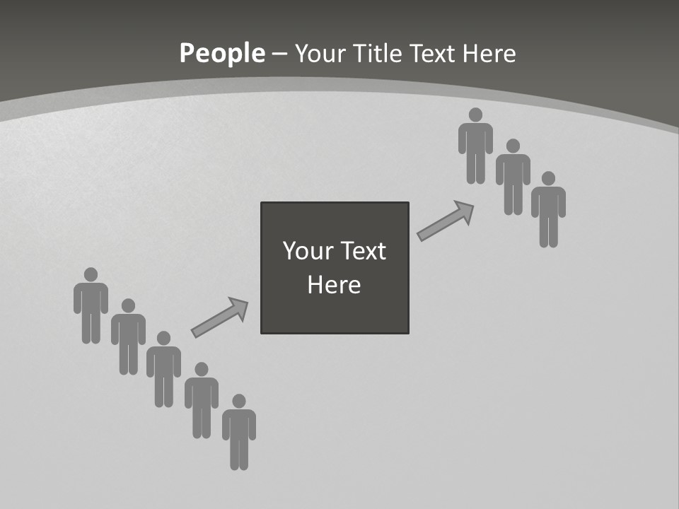 Monochrome Copyspace Poster PowerPoint Template