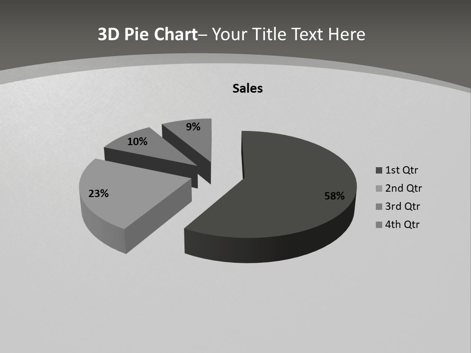 Monochrome Copyspace Poster PowerPoint Template