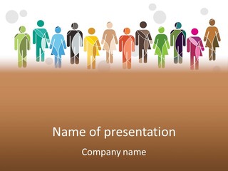 Hues Symbols Human PowerPoint Template