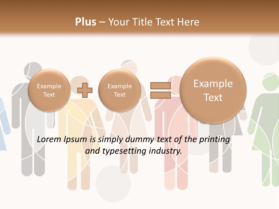 Hues Symbols Human PowerPoint Template