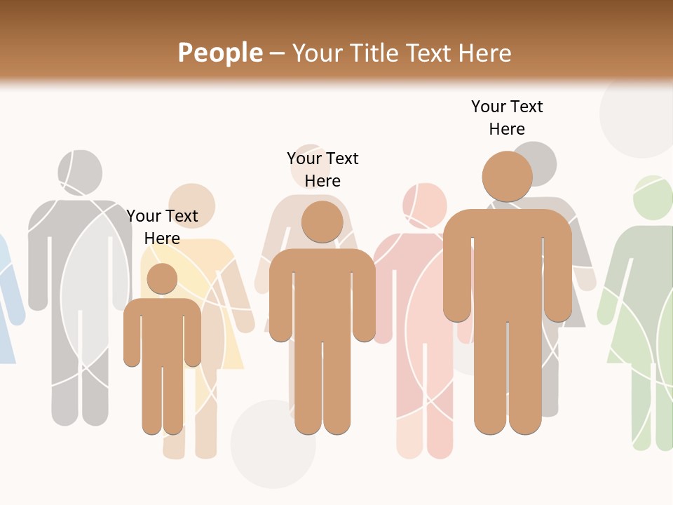 Hues Symbols Human PowerPoint Template