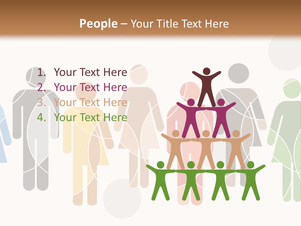 Hues Symbols Human PowerPoint Template