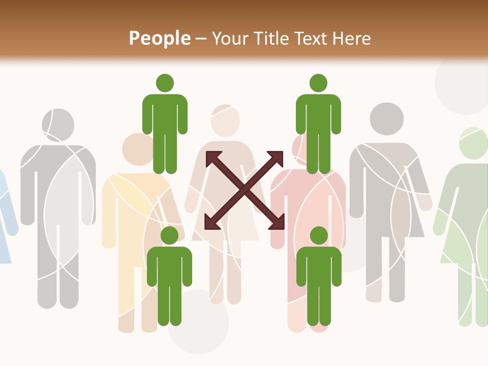 Hues Symbols Human PowerPoint Template