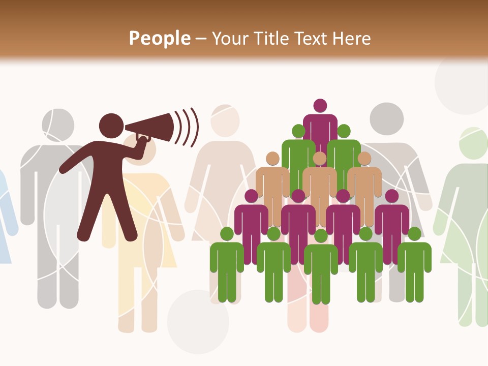 Hues Symbols Human PowerPoint Template