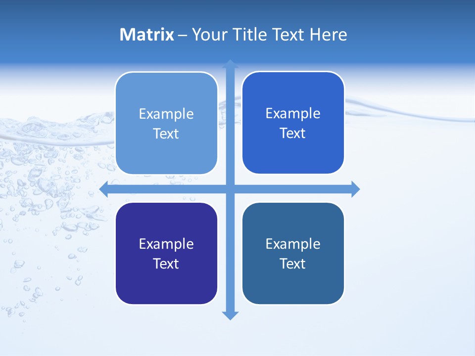 A Blue Water Powerpoint Presentation With Bubbles PowerPoint Template