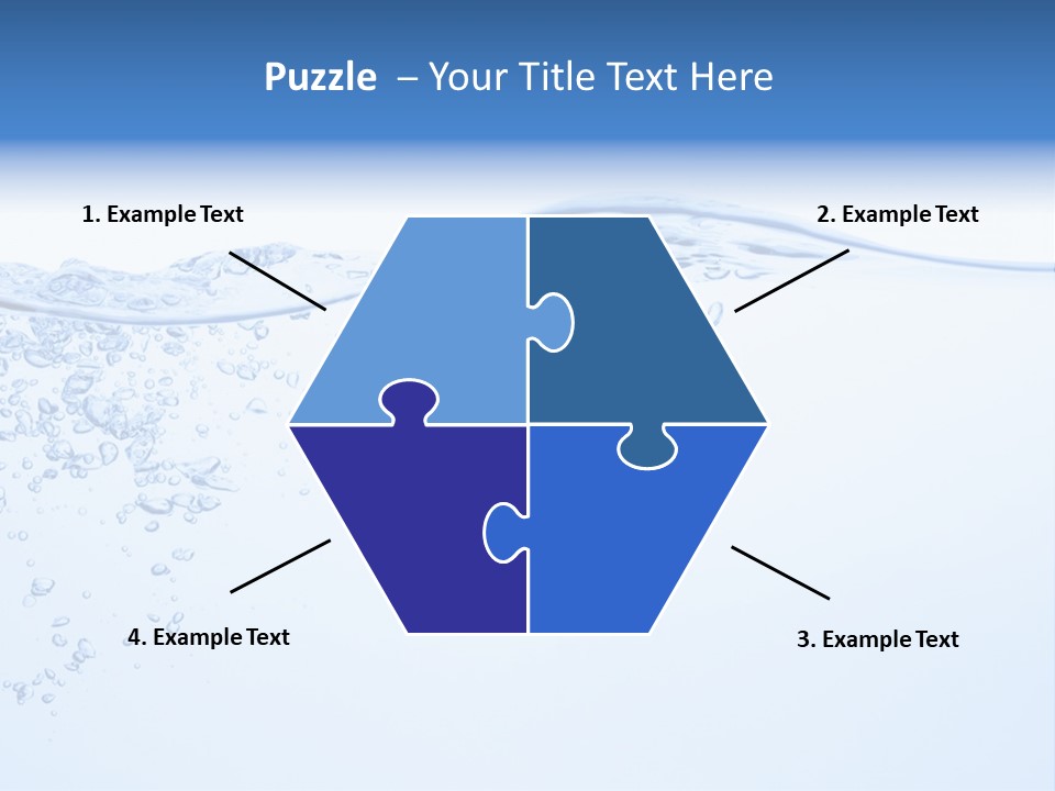 A Blue Water Powerpoint Presentation With Bubbles PowerPoint Template