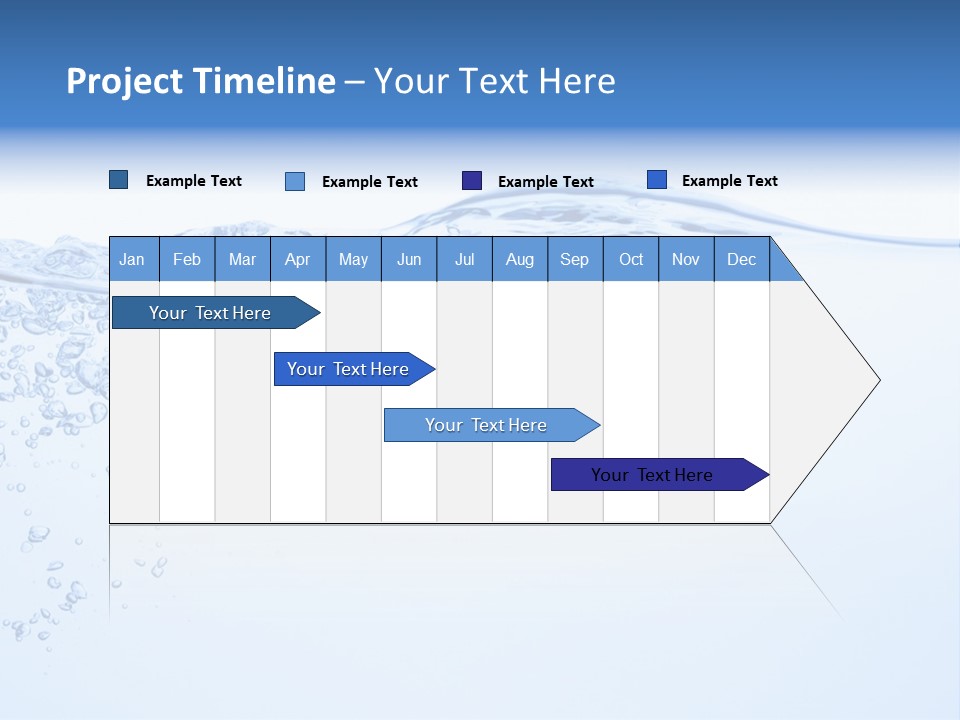 A Blue Water Powerpoint Presentation With Bubbles PowerPoint Template