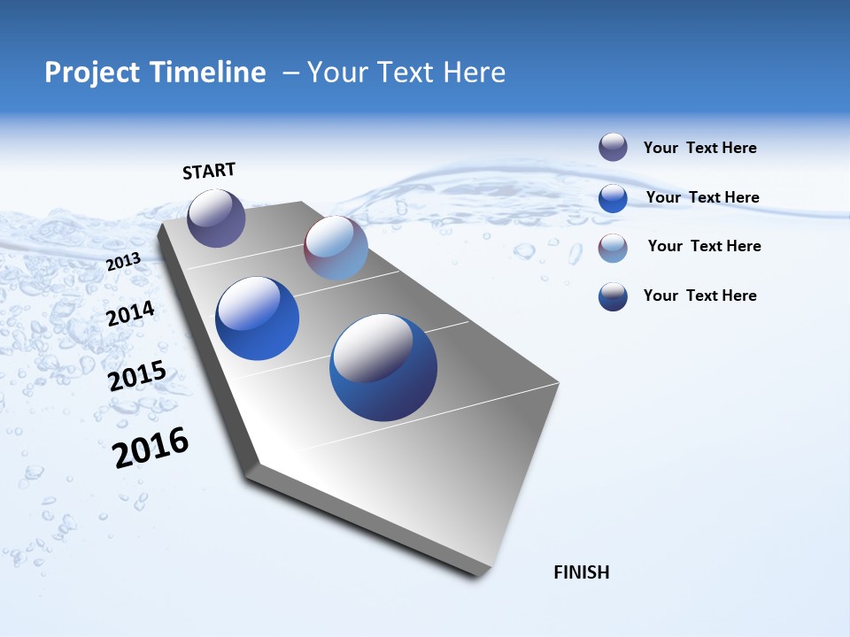 A Blue Water Powerpoint Presentation With Bubbles PowerPoint Template