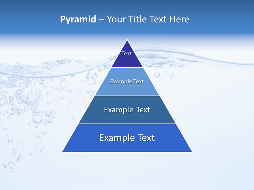 A Blue Water Powerpoint Presentation With Bubbles PowerPoint Template