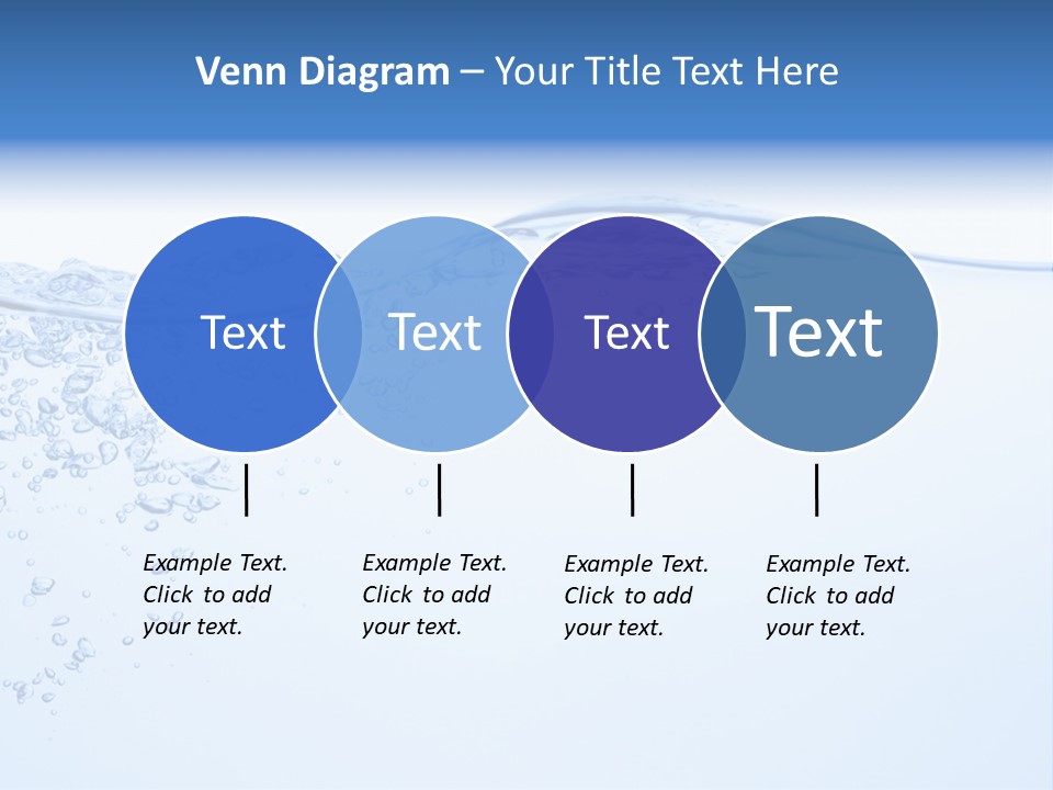 A Blue Water Powerpoint Presentation With Bubbles PowerPoint Template